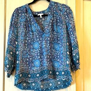 Joie floral silk blouse 🌸